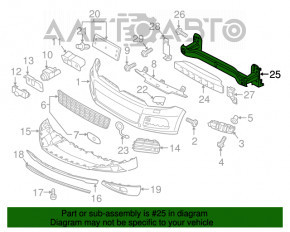 Amplificatorul de bara fata VW Touareg 11-17