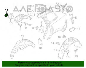 Blocare capac rezervor combustibil VW Touareg 11-17