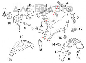 Blocare capac rezervor combustibil VW Touareg 11-17