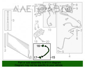 Bobina de aer condiționat condensator-compresor VW Touareg 11-17 3.6