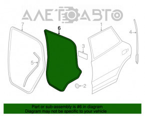 Уплотнитель двери задней левой VW Touareg 11-17