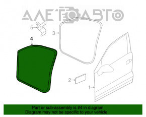 Уплотнитель дверного проема передний правый VW Touareg 11-17