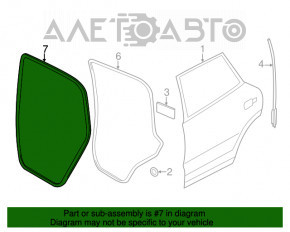 Уплотнитель дверного проема задний левый VW Touareg 11-17