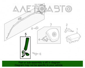 Подушка безопасности airbag сидения передняя правая VW Touareg 11-17