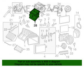 Печка в сборе VW Touareg 11-17 без сухого тена