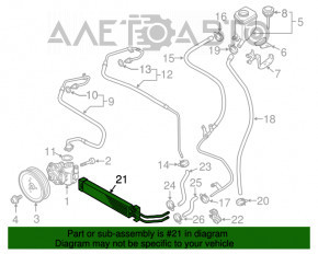 Radiator GUR VW Touareg 11-17 3.6 nou neoriginal SIGNEDA