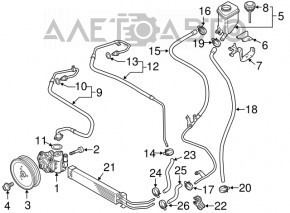 Radiator GUR VW Touareg 11-17 3.6 nou neoriginal SIGNEDA