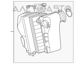 Carcasa filtru aer VW Touareg 11-17 3.6 nou original OEM