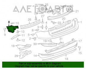 Suportul pentru bara spate stânga VW Touareg 11-14