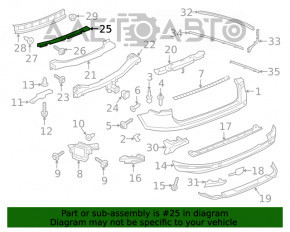 Suportul pentru bara spate, central, superior VW Touareg 11-17