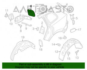 Capac rezervor combustibil cu carcasă VW Touareg 11-17