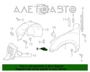 Suport aripi față stânga VW Touareg 11-17