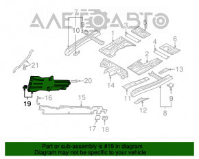 Protecție motor spate VW Touareg 11-17