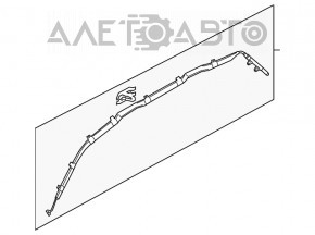 Perdeaua de aerbag lateral dreapta pentru VW Touareg 11-17