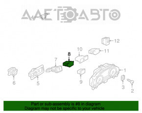 Butonul asistentului de parcare VW Touareg 11-17