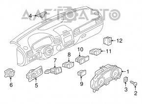 Butonul asistentului de parcare VW Touareg 11-17