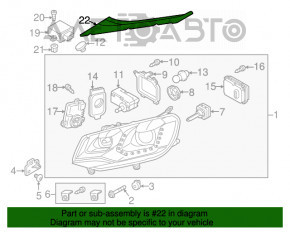 Capac far stanga superioara VW Touareg 11-17