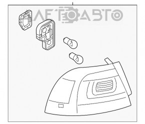 Lampa exterioară aripă stângă VW Touareg 11-14 halogen