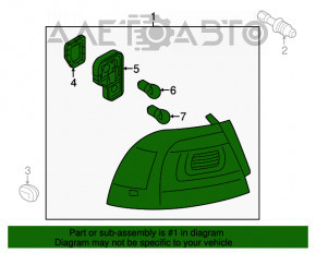 Lampa exterioară aripă dreaptă VW Touareg 11-14 halogen