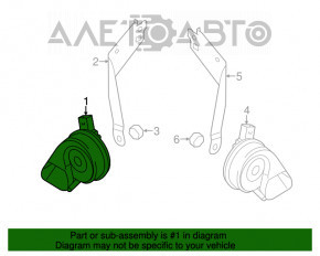 Semnal mare VW Touareg 11-17 nou OEM original