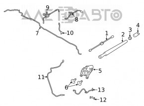 Injectoarele de spălare a camerei de vizionare din spate pentru Ford Explorer 20-