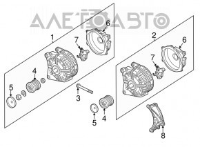 Кронштейн генератора Audi Q5 8R 13-17 3.0 tfsi