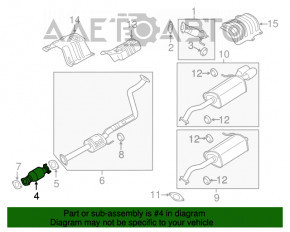 Convertor catalitic Hyundai Elantra UD 11-16