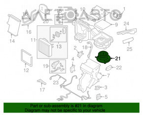 Motorul ventilatorului de încălzire VW Tiguan 18-