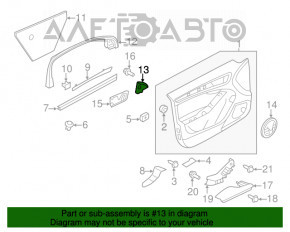 Заглушка рамки двери передней левой Audi Q5 8R 09-17 Bang and Olufsen