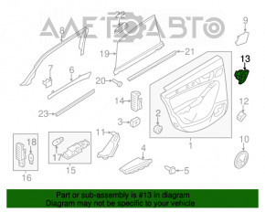 Кнопка блокировки двери задняя правая Audi Q5 8R 09-17