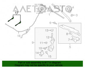 Injectoarele de spălare a parbrizului Ford Ecosport 18-22