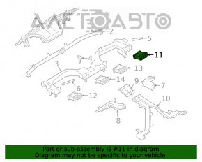 Conducta de aer frontal dreapta Ford Explorer 20-