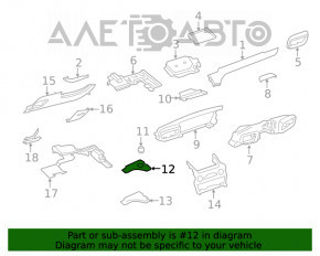 Capacul panoului frontal cu rama START-STOP pentru Ford Explorer 20- din lemn, zgarieturi