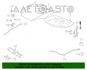 Clipsuri de izolare a capotei Ford Ecosport 18-22 set (9 bucăți)