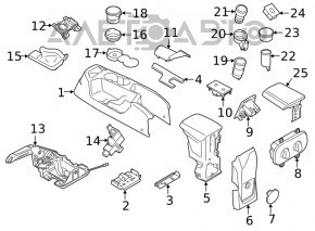 Прикуриватель центральной консоли Ford Ecosport 18-22