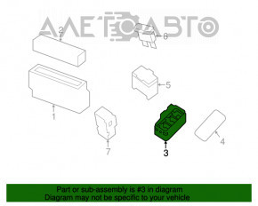 Blocul de rele subcapot dreapta Nissan Leaf 18-22