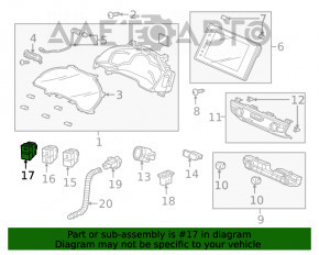 Кнопка открытия лючка порта зарядки Honda Clarity 18-21 usa