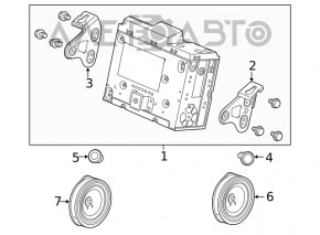 Radio cu casetofon Honda Clarity 18-19 SUA