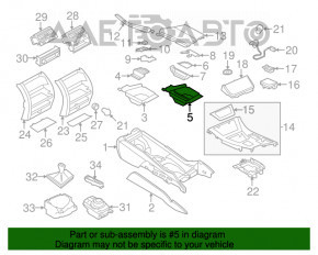 Panoul central al consolei BMW 5 F10 11-16