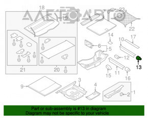 Suportul de carlig de remorcare stânga pentru Audi Q5 8R 13-17