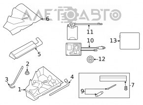 Cheie pentru baloane Subaru Forester 14-18 SJ tip 2