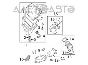 Воздуховод BMW 7 16-22 4.4 N63M30 B7