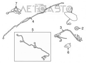 Antena GPS Mazda CX-9 16-