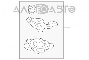 Ventilator pentru perna inferioară a scaunului pasagerului Lexus ES350 07-09