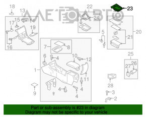 Накладка шифтера Mazda6 09-13 царапины