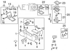 Накладка шифтера Mazda6 09-13 царапины