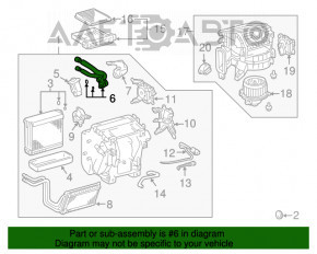 Conducte evaporator Lexus GX470 03-09