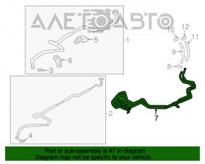 Conducte aer conditionat randul spate Mazda CX-9 16-