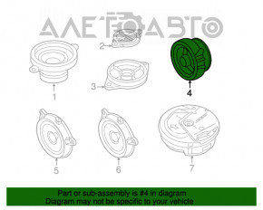 Tweeter în tabloul de bord dreapta Mazda CX-9 16-