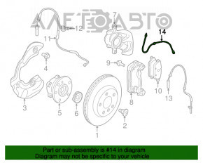 Furtun frana fata dreapta BMW i3 14-20 nou original OEM